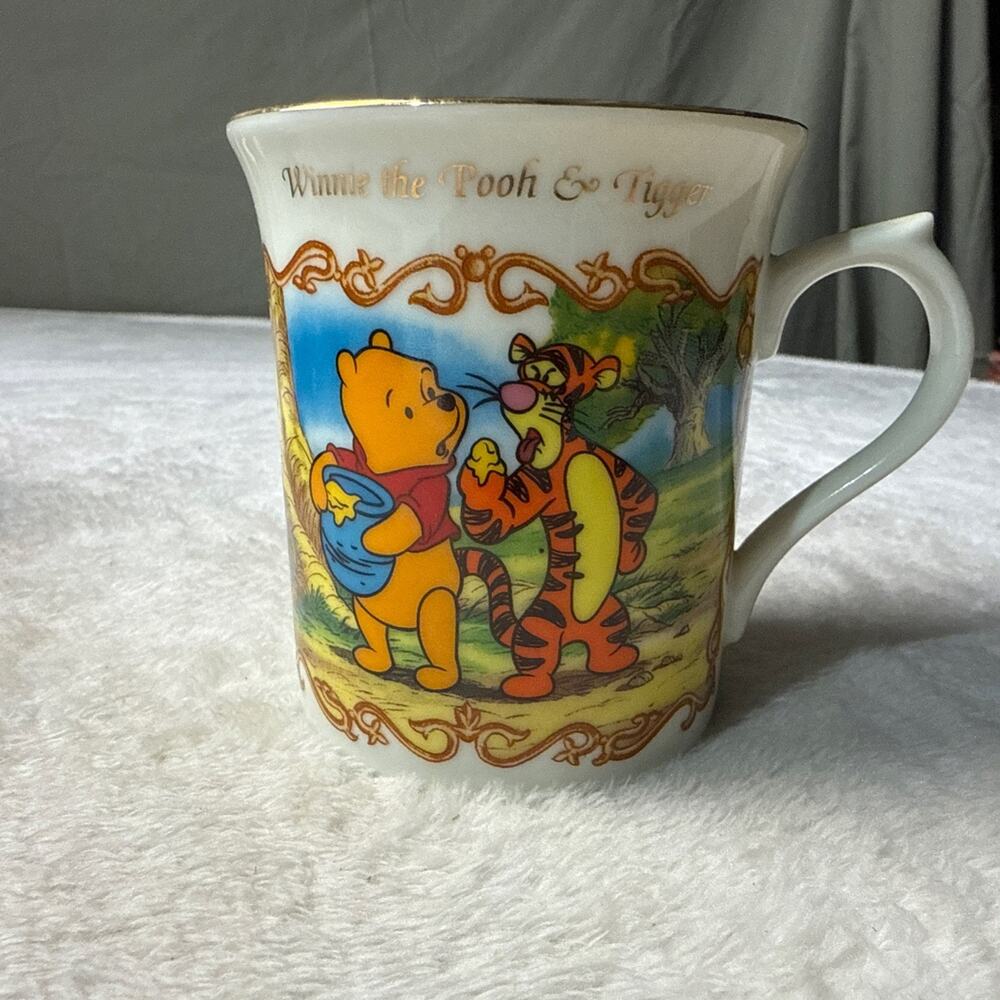 Vtg Lenox Winnie the Pooh And Tigger Coffee Tea Cup Disney 1999 Animated Series